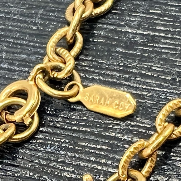 Vintage SARAH COVENTRY 2-piece gold tone butterfly chain necklace 18” & 32” - Picture 5 of 7